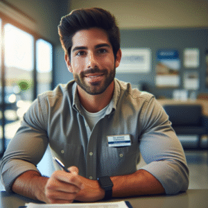 Professional agent handing cash to homeowner for emergency home sale in Jupiter, quick cash home buying service offered