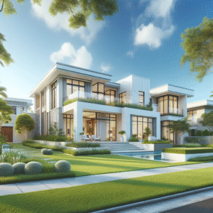 Professional agent handing cash offer documents to Gulf Stream homeowner for fast home sale with Cash Home Buying service
